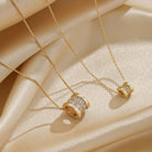 Elegant Simple Style Round Copper Plating Inlay Zircon 14k Gold Plated Necklace-Bijou Crush