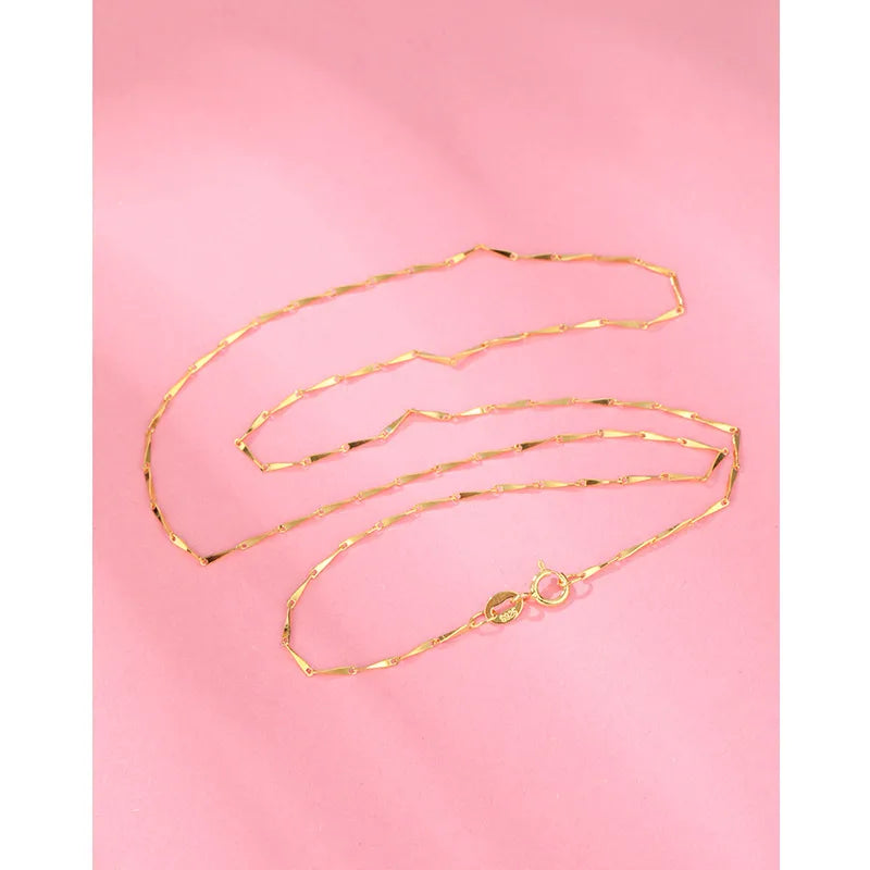 925 Sterling Silver Cable Chain Box Chain Solid Color Necklace-Bijou Crush
