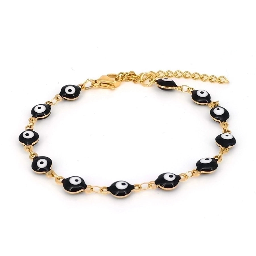 Ethnic Style Devil's Eye 304 Stainless Steel 18K Gold Plated No Inlaid Bracelets-Bijou Crush