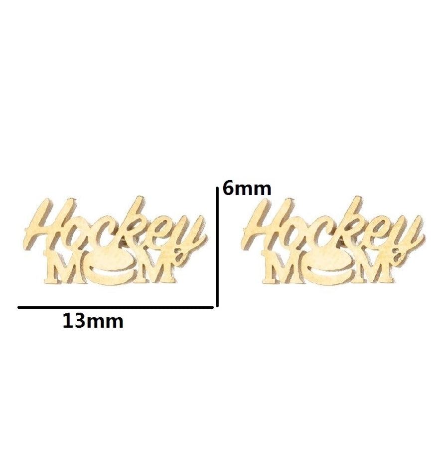 Fashion Letter Skates Ball Stainless Steel Plating Ear Studs-Bijou Crush