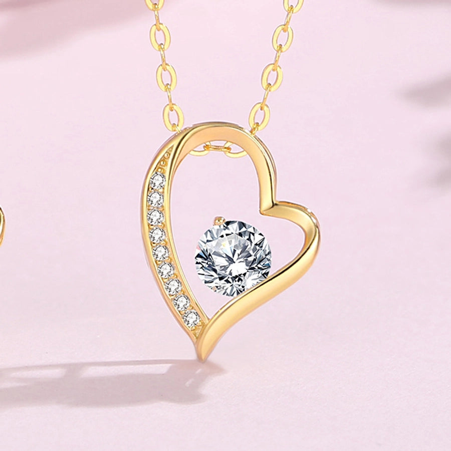 Heartfelt Silver Necklace – 925 Sterling Silver Pendant with Timeless Charm-Bijou Crush