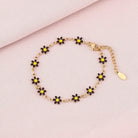 Basic Flower Stainless Steel 18K Gold Plated None Bracelets-Bijou Crush