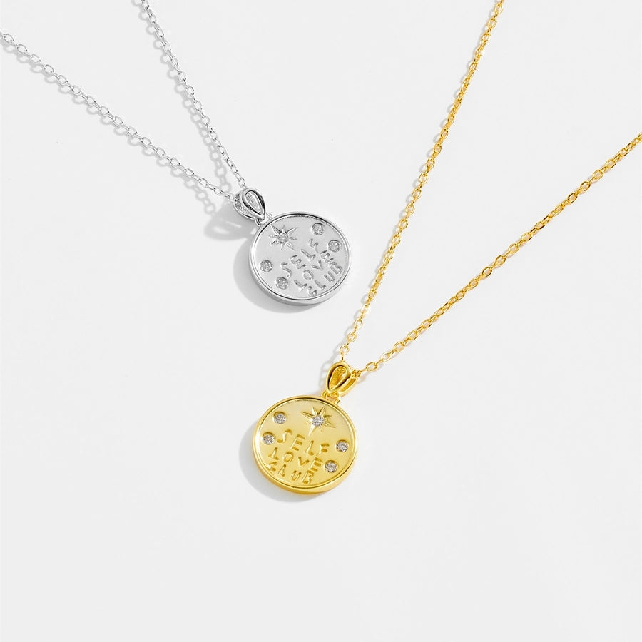 Personalized Vibes 925 Sterling Silver Zircon Inlay Letter Pendant Necklace-Bijou Crush