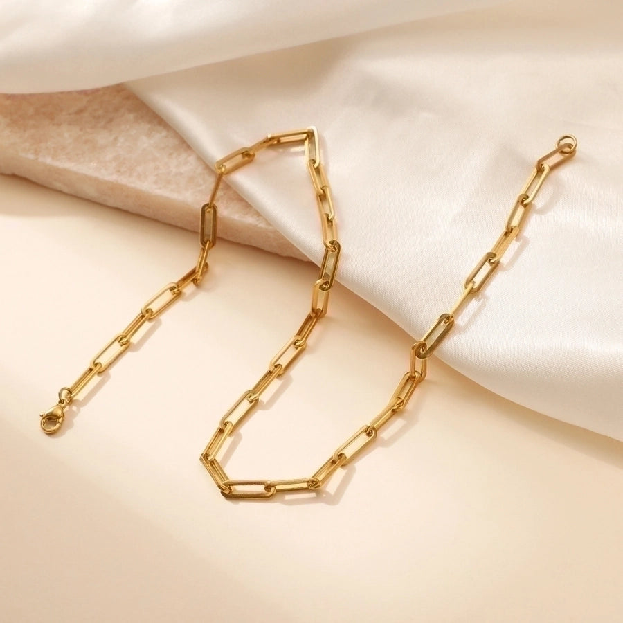 Minimalist Stainless Steel Necklace – 304 Stainless Steel Sleek Design-Bijou Crush