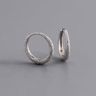 925 Sterling Silver Geometric Hoop Earrings-Bijou Crush
