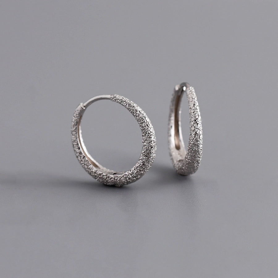925 Sterling Silver Geometric Hoop Earrings-Bijou Crush