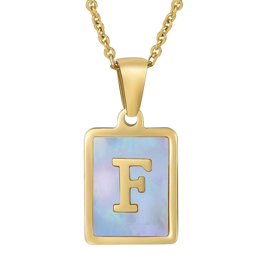 Fashion Letter Titanium Steel Necklace-Bijou Crush