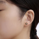 Simple Style Flower 304 Stainless Steel No Inlaid Earrings Ear Studs-Bijou Crush