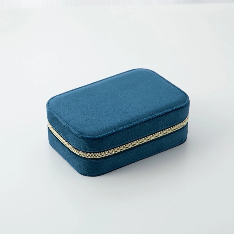 Retro Solid Color Flannel Jewelry Box-Bijou Crush