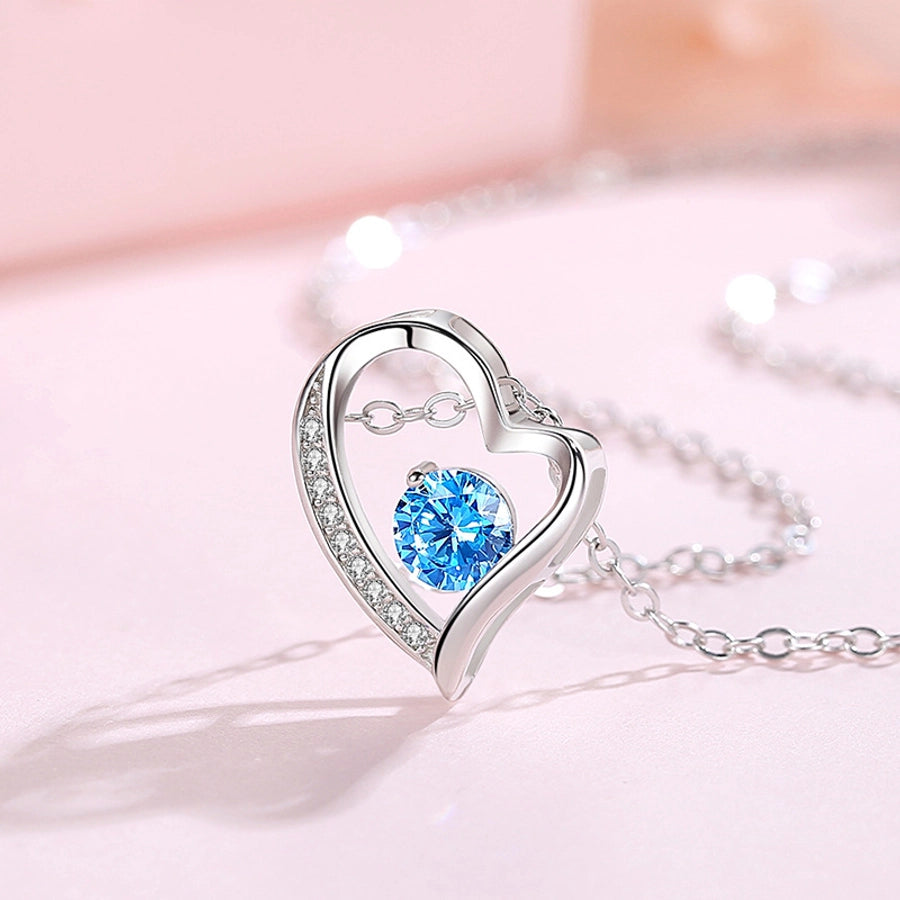 Heartfelt Silver Necklace – 925 Sterling Silver Pendant with Timeless Charm-Bijou Crush