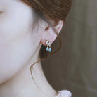 Raindrop Glam Earrings – 925 Sterling Silver with Rhinestone Water Droplets-Bijou Crush