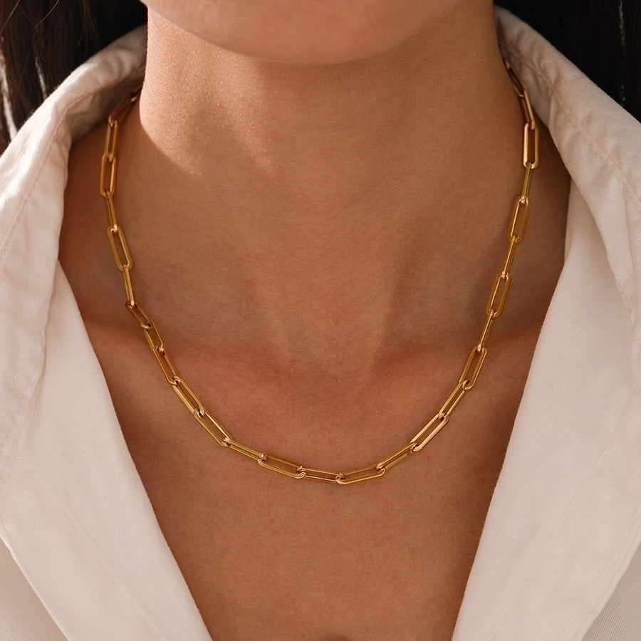 Minimalist Stainless Steel Necklace – 304 Stainless Steel Sleek Design-Bijou Crush