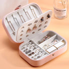Retro Solid Color Leather Jewelry Box-Bijou Crush