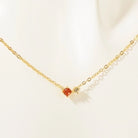 Retro Vibes Pendant Necklace - 18K Gold-Plated Stainless Steel with Sparkly Zircon-Bijou Crush