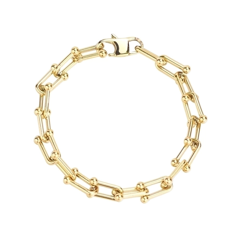 U-Shaped Gold Cuff – Minimalist Titanium Steel with Hip-Hop Edge-Bijou Crush