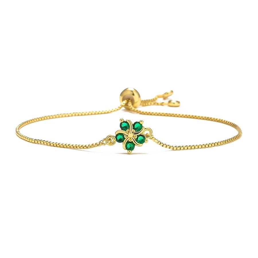 Fashion Flower Copper Zircon Bracelets-Bijou Crush