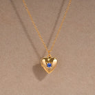 Cute Sweet Heart Shape 201 Stainless Steel Zircon 18K Gold Plated Plating Inlay Necklace-Bijou Crush