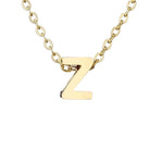 Letter Stainless Steel Titanium Plating Necklace-Bijou Crush