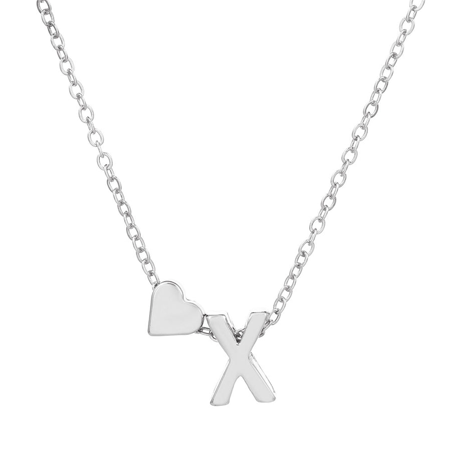 Love 26 English Alphabet Simple Alloy Necklace-Bijou Crush