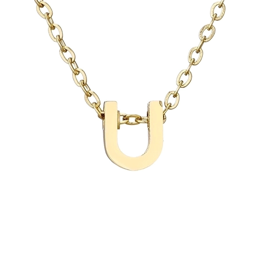 Letter Stainless Steel Titanium Plating Necklace-Bijou Crush
