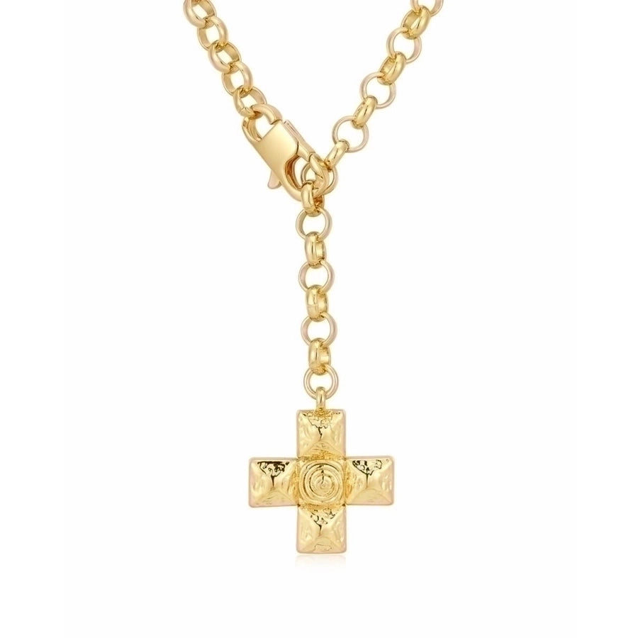 Retro Cross Pendant Necklace – 18K Gold-Plated Titanium Steel Classic-Bijou Crush