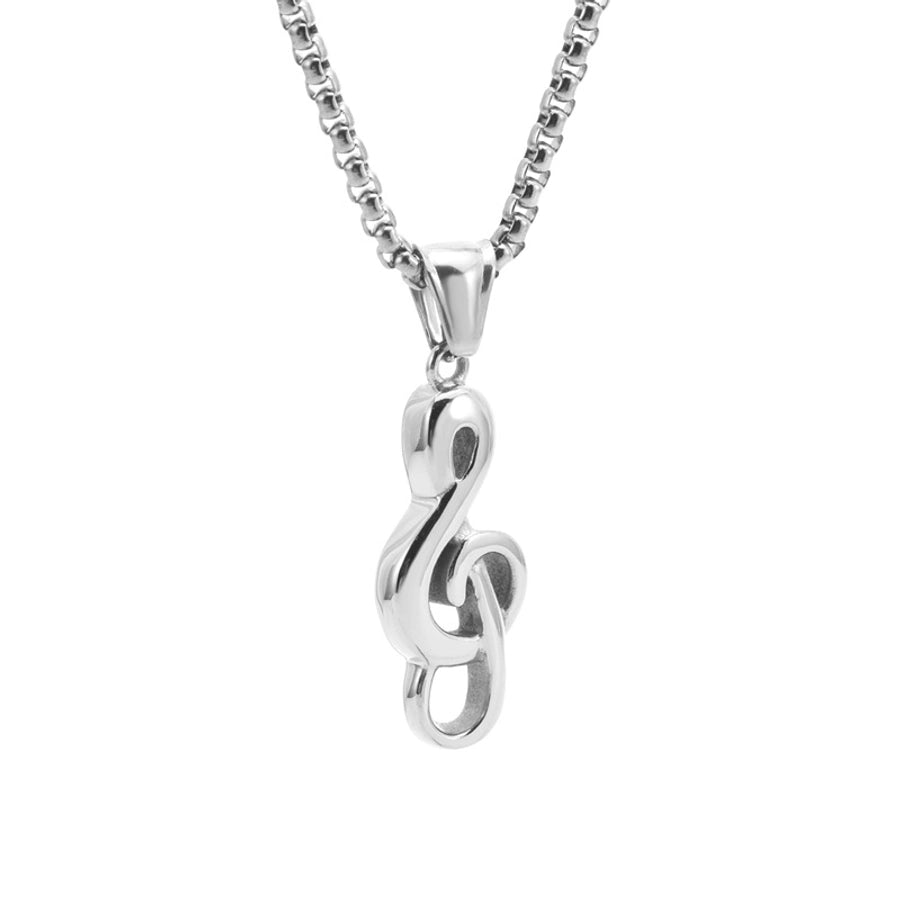 Fashion Notes Stainless Steel Polishing Pendant Necklace-Bijou Crush