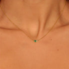 Retro Vibes Pendant Necklace - 18K Gold-Plated Stainless Steel with Sparkly Zircon-Bijou Crush