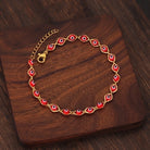 Copper 18K Gold Plated Fashion Eye No Inlaid Bracelets-Bijou Crush