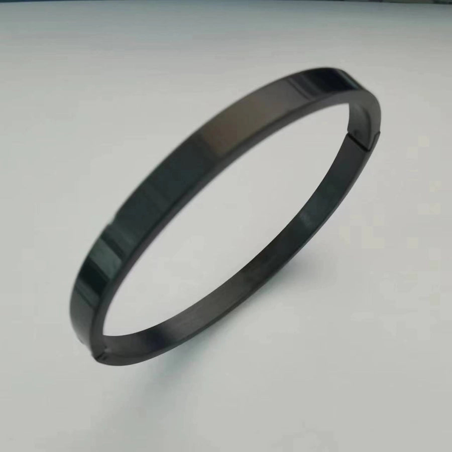 Simple Style Geometric Solid Color 304 Stainless Steel Gold Plated Bangle-Bijou Crush