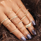 Simple Style Geometric Alloy Plating Rhinestones Women's Ring-Bijou Crush