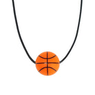Simple Style Basketball 304 Stainless Steel Silica Gel Pendant Necklace-Bijou Crush