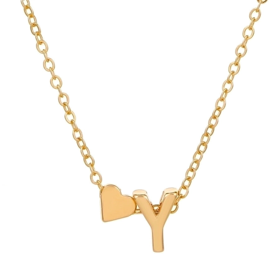 Love 26 English Alphabet Simple Alloy Necklace-Bijou Crush