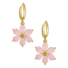 Fashion Flower Copper Artificial Gemstones Earrings-Bijou Crush