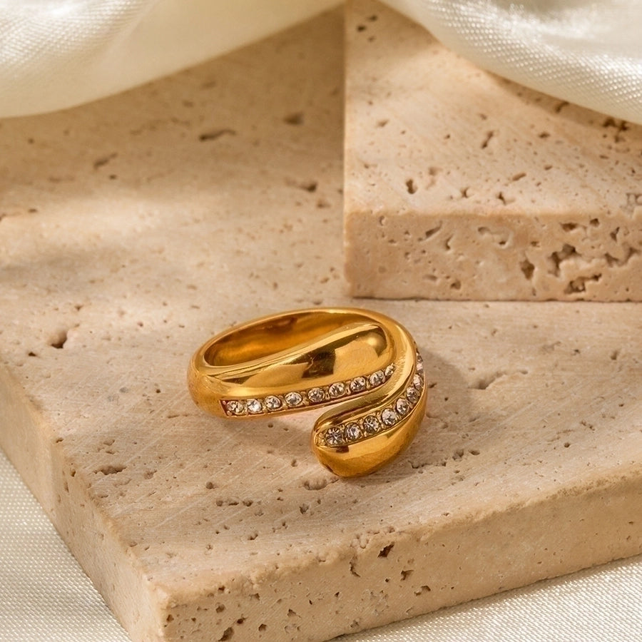 Raindrop Vibes Rings – 316 Stainless Steel with a Fluid Plated Finish-Bijou Crush
