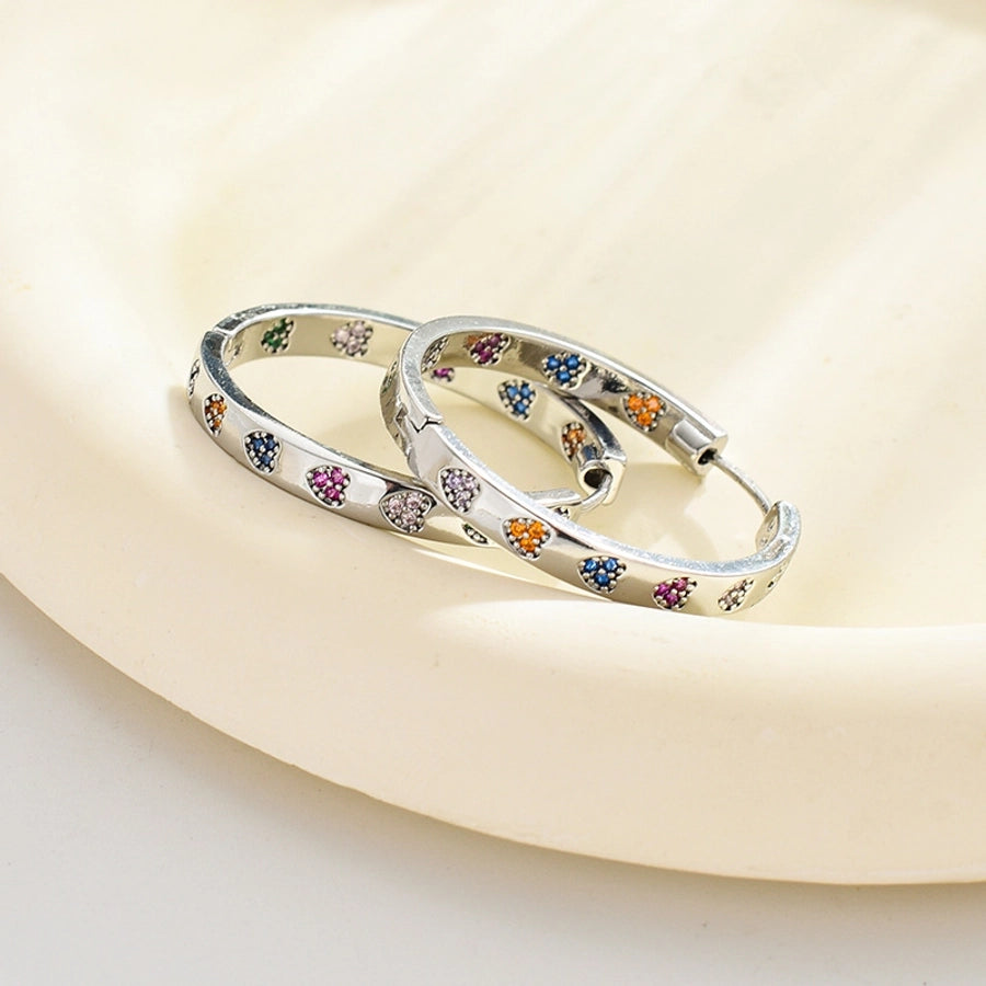 Elegant Geometric Zircon Earrings – Timelessly Chic-Bijou Crush