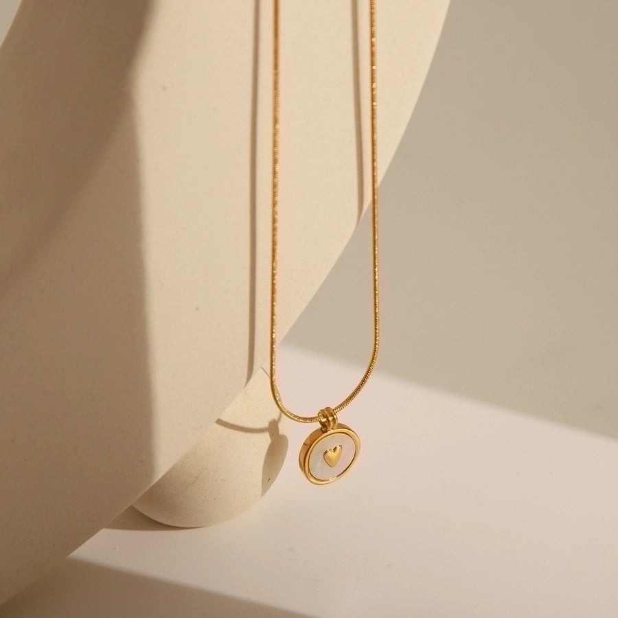 Heartfelt Commute Necklace – 14K Gold-Plated 304 Stainless Steel Pendant-Bijou Crush