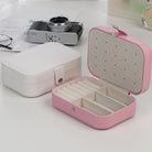 Simple Style Solid Color Leather PU Jewelry Boxes-Bijou Crush