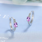 Dainty Rose Gold & White Gold Zircon Stud Earrings – Sweet & Simple Vibes-Bijou Crush