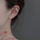925 Sterling Silver Flower Studs – Zircon Elegance in Bloom-Bijou Crush