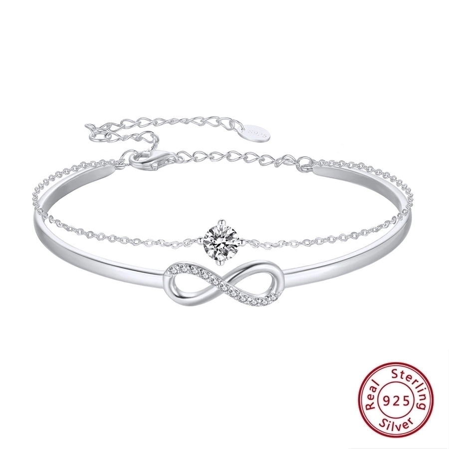 925 Sterling Silver Bangle – Elegant Glam French Style-Bijou Crush