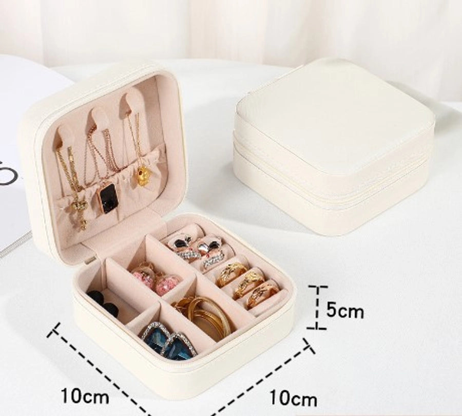 Simple Style Solid Color Leather Jewelry Boxes-Bijou Crush