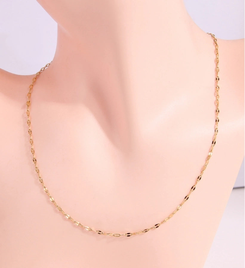 Classic Solid Necklace – Sleek Stainless Steel in Minimalist Style-Bijou Crush