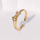 Sweet Love 18K Gold Plated Open Ring – 304 Stainless Steel-Bijou Crush