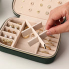 Retro Solid Color Flannel Jewelry Box-Bijou Crush