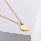 Shell 18K Gold Plated Simple Style Letter Shell Pendant Necklace-Bijou Crush