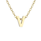 Letter Stainless Steel Titanium Plating Necklace-Bijou Crush