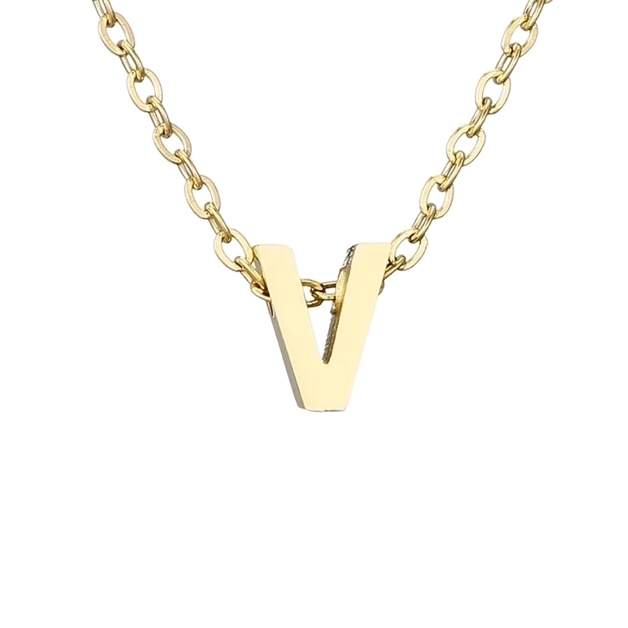 Letter Stainless Steel Titanium Plating Necklace-Bijou Crush
