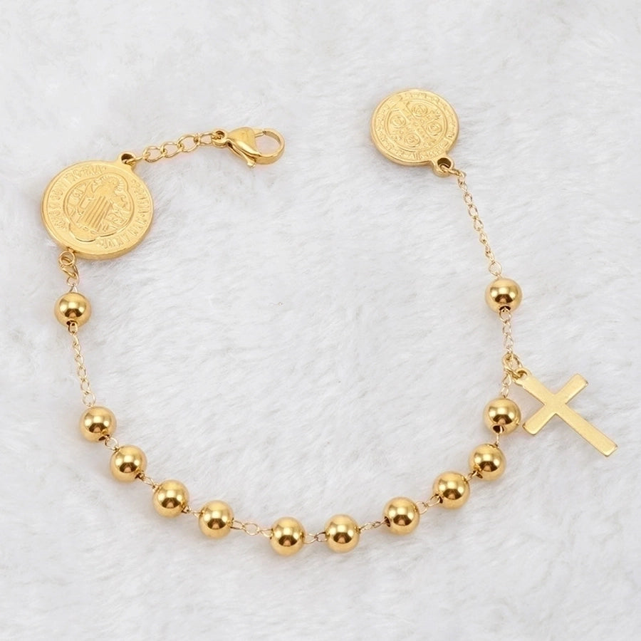 Fashion Cross Titanium Steel Plating Bracelet-Bijou Crush