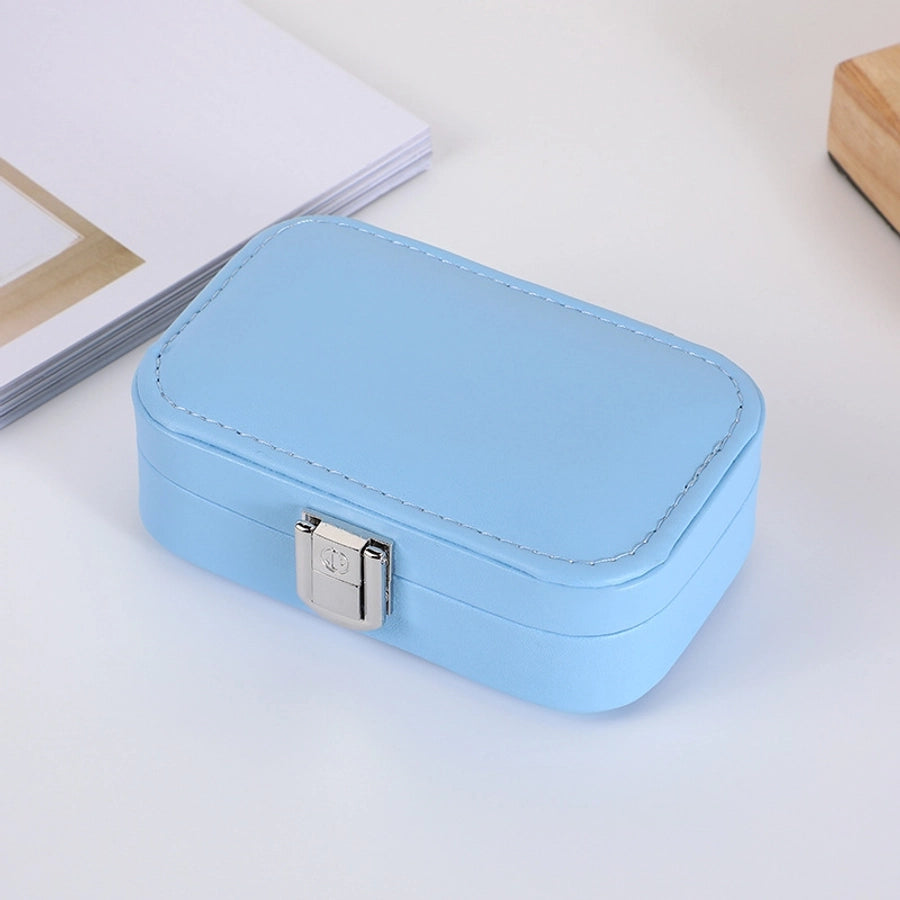 Elegant Solid Color Pu Leather Jewelry Boxes-Bijou Crush