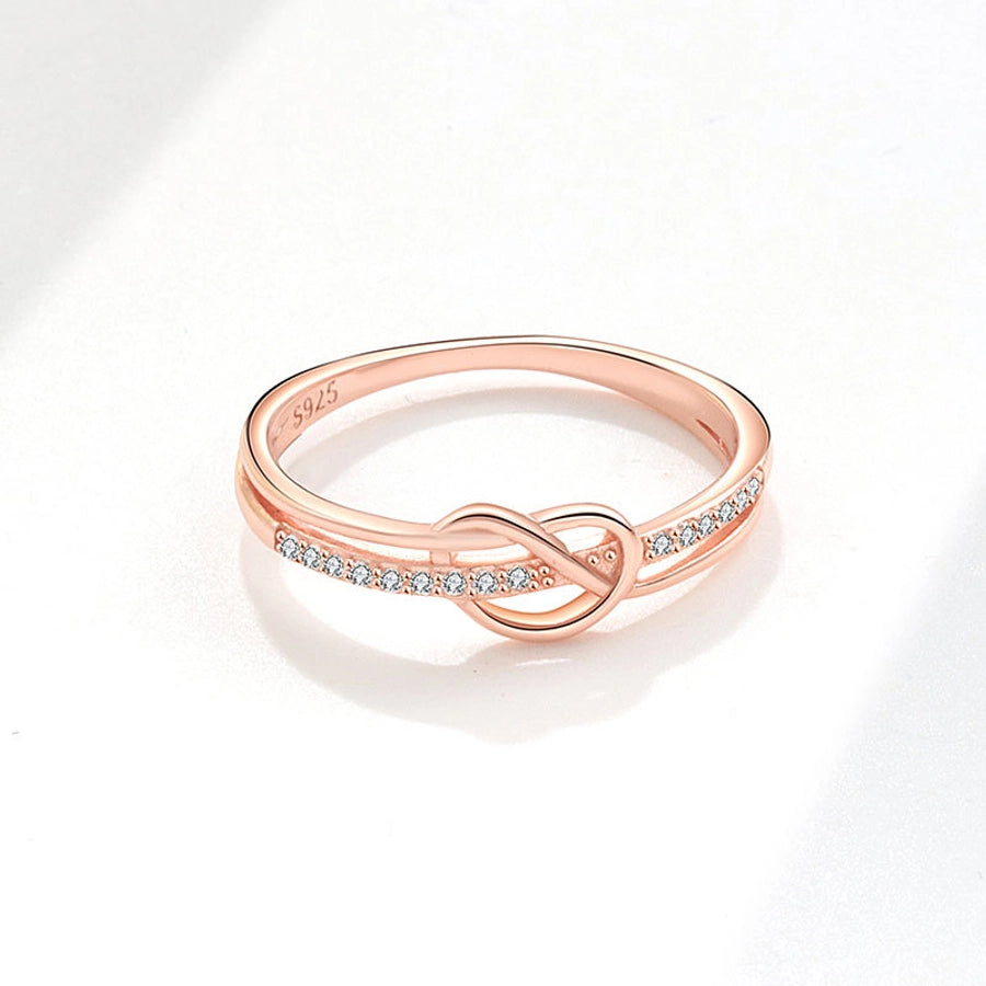 18K Gold-Plated Sterling Silver Knot Ring-Bijou Crush